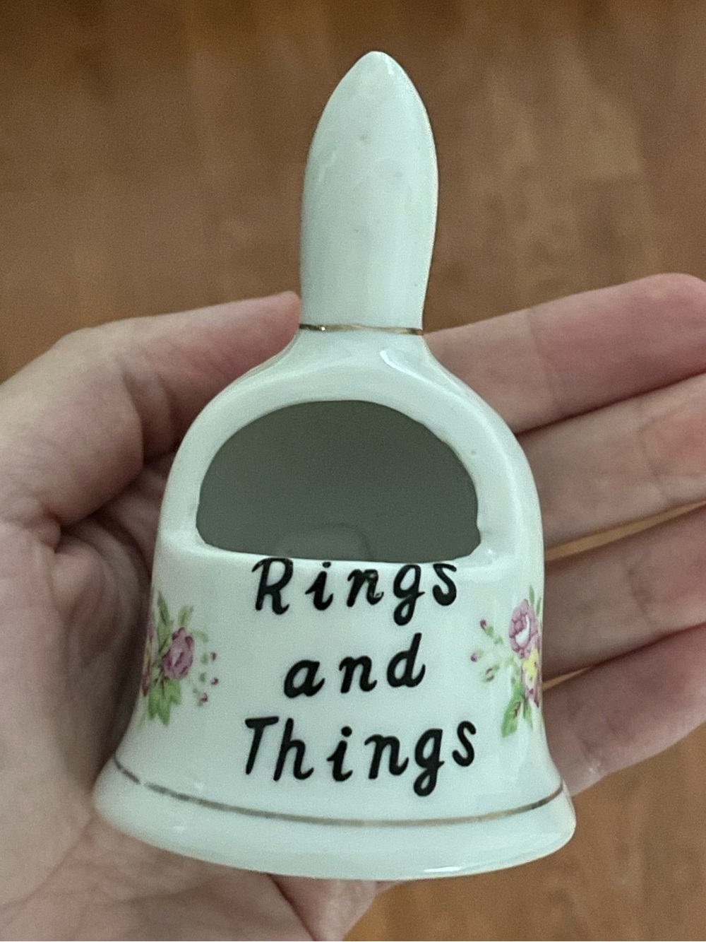 Rings and Things Bell Shaped Jewelry Holder